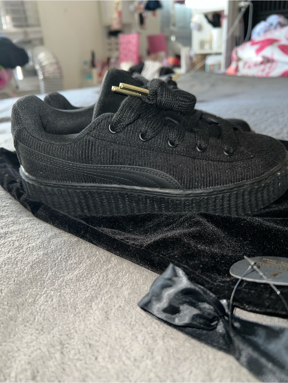 Women’s Black Platform Sneakers - Puma x Fenty Beauty Collab